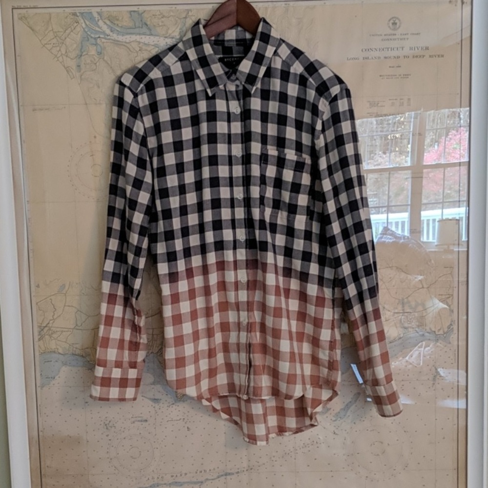 UO Dip Dye Flannel